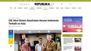 
                            10. OIE Akui Sistem Kesehatan Hewan Indonesia Terbaik se-Asia ...