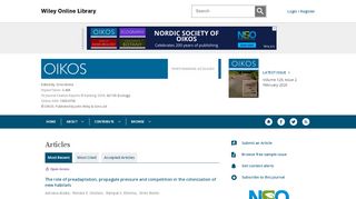 
                            1. Oikos - Wiley Online Library