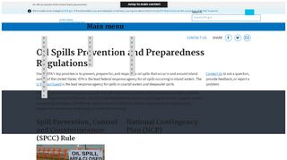 
                            8. Oil Spills Prevention and Preparedness Regulations | US EPA