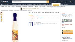 
                            13. OILS OF ALOHA Oils Of Aloha Macdamia Nut Oil, 12.7 OZ - Amazon.com
