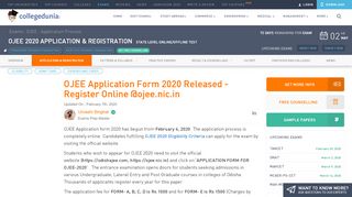 
                            3. OJEE Application Form 2019 - Online Registration @ojee.nic.in