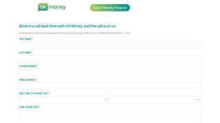 
                            1. OK Money: Fast friendly finance when you need it most.