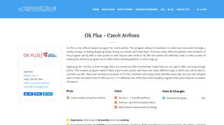 
                            7. Ok Plus - Czech Airlines Frequent Flyer Program Review | AwardBird