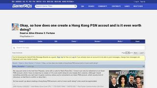 
                            10. Okay, so how does one create a Hong Kong PSN accout and is it even ...
