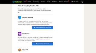 
                            8. OkayFreedom VPN: 6 Alternativen im Überblick - NETZWELT