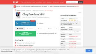 
                            2. OkayFreedom VPN Download – kostenlos – CHIP