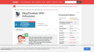 
                            3. OkayFreedom VPN - Vollversion Download – kostenlos – CHIP