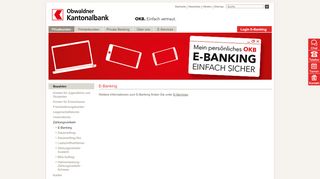 
                            1. OKB - E-Banking - Obwaldner Kantonalbank