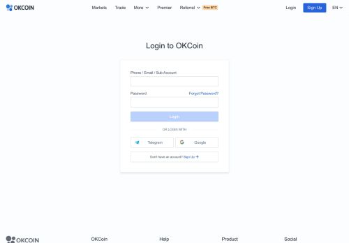 
                            1. OKCoin – The Leading Global Digital Asset Exchange - OKCoin.com