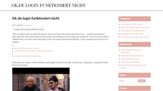 
                            7. Ok.de login funktioniert nicht.