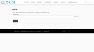 
                            6. OK.de - Passwort vergessen
