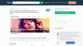 
                            10. Ok.de — Website Listed on Flippa: 5 y/o Free Email Provider making ...