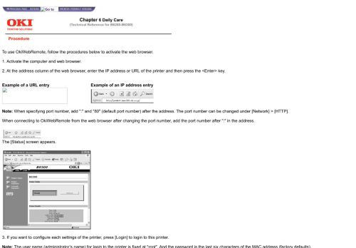 
                            8. Oki Data Technical Reference for B6200-B6300 Procedure