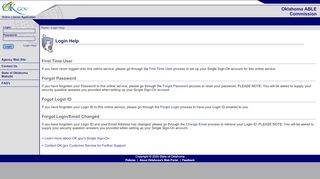 
                            8. Oklahoma ABLE Online Application System - State of Oklahoma