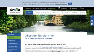 
                            6. Ökostrom für München: 100% nachhaltige Energie der SWM