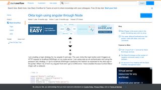 
                            7. Okta login using angular through Node - Stack Overflow