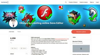 
                            3. Okutno is creating online Save Editor | Patreon