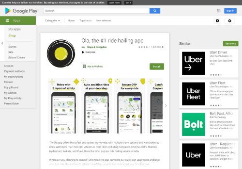 
                            2. Ola. Get rides on-demand - Apps on Google Play