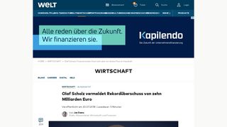 
                            12. Olaf Scholz: Finanzminister freut sich über ein dickes Plus im Haushalt ...