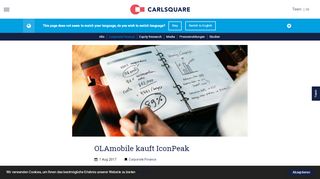 
                            5. OLAmobile kauft IconPeak - CatCap verbindet erfolgreiche ...