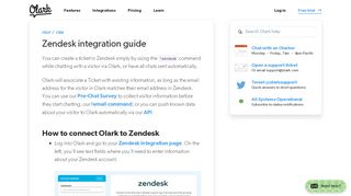 
                            8. Olark Live Chat - Zendesk integration guide