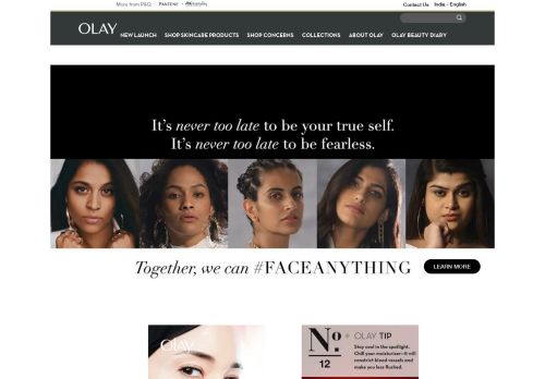 
                            13. Olay India Official Website