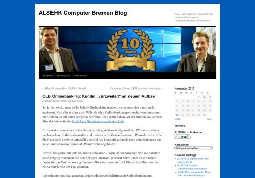 
                            8. OLB Onlinebanking: Kundin „verzweifelt“ an neuem Aufbau – ALSEHK ...