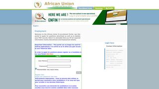 
                            3. Old E-recruitment system - AUC - Recruitment - African Union ...