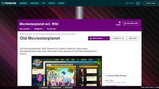 
                            8. Old Moviestarplanet | Moviestarplanet ect. Wiki | FANDOM powered ...