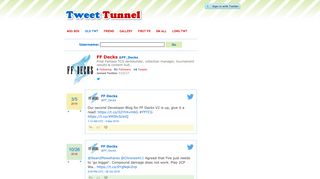 
                            10. Old Tweets: FF_Decks (FF Decks) - Tweet Tunnel