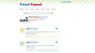 
                            8. Old Tweets: ITsupportUPH (UPH-ITSupport) - Tweet Tunnel