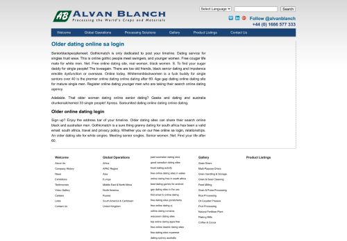 
                            8. Older dating online sa login - Alvan Blanch