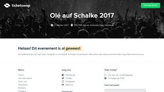 
                            7. Olé auf Schalke 2017 - Tickets kopen en verkopen – TicketSwap