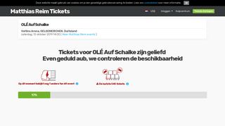 
                            5. OLÉ Auf Schalke Tickets Veltins Arena GELSENKIRCHEN | za 12 okt ...