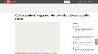 
                            10. OLG executives' wages soar despite salary freeze in public sector ...
