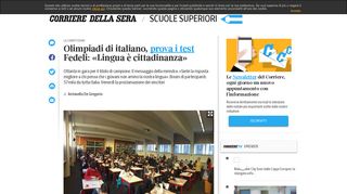 
                            9. Olimpiadi di italiano, prova i test Fedeli: «Lingua è cittadinanza ...