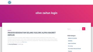 
                            2. olive zaitun login | WaraLabaPulsa