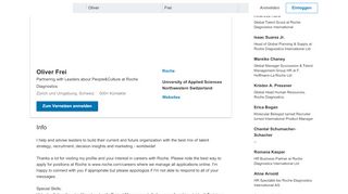 
                            12. Oliver Frei – Global Talent Scout & Talent Advisor – Roche ... - LinkedIn