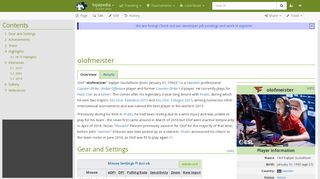 
                            12. olofmeister - Liquipedia Counter-Strike Wiki