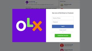 
                            7. OLX Brasil - Olhe o novo layout da OLX e dê sua opinião... | Facebook
