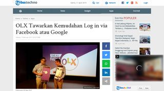 
                            4. OLX Tawarkan Kemudahan Log in via Facebook atau Google ...