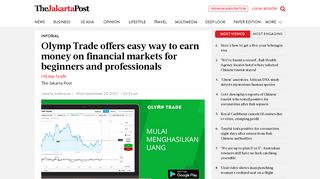 
                            12. Olymp Trade offers easy way to earn money on financial markets for ...