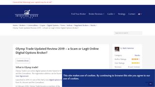 
                            10. Olymp Trade Updated Review 2019 – a Scam or Legit Broker?