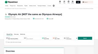 
                            11. Olympic Air [NOT the same as Olympus Airways] Reviews and Flights ...
