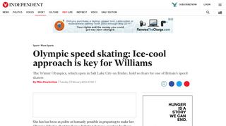 
                            8. Olympic speed skating: Ice-cool approach is key for ...