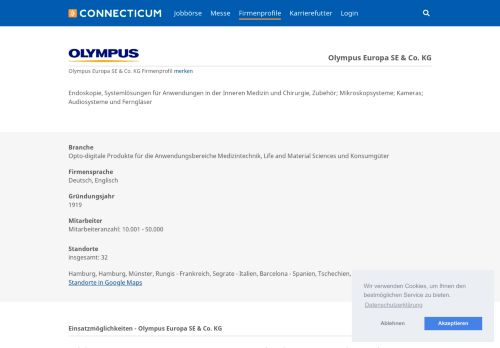 
                            12. Olympus | Arbeitgeber - Karriere - Profil - Connecticum