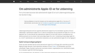 
                            5. Om administrerte Apple-ID-er for utdanning - Apple-kundestøtte