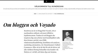 
                            6. Om bloggen och Voyado - Välkommen till kundresan