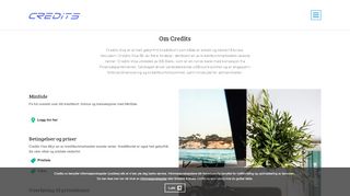 
                            3. Om Credits - Credits Visa