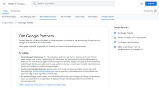 
                            5. Om Google Partners - Hjælp til Google Ads - Google Support